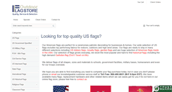 Desktop Screenshot of outdoorflagstore.com