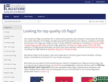Tablet Screenshot of outdoorflagstore.com